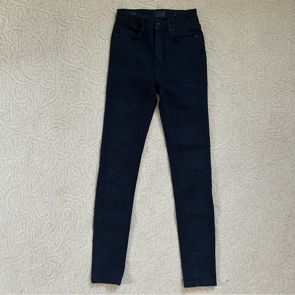 High-waist Black Skinny Jeans - Picture 1 of 2